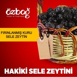 1 Kg. Az Tuzlu İri Boy Fırınlanmış Kuru Sele Zeytin