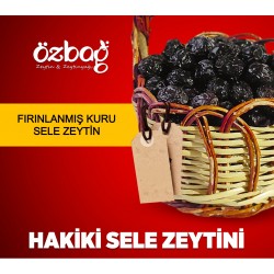 1 Kg. Az Tuzlu İri Boy Fırınlanmış Kuru Sele Zeytin