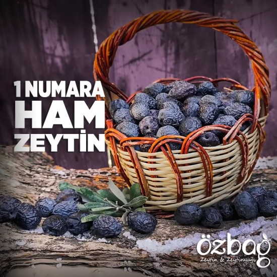 1 No Ham Siyah Zeytin Gemlik 5 Kg.