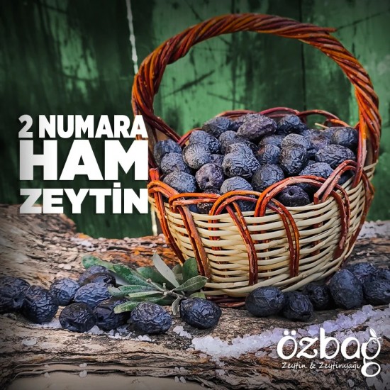 2 No Ham Siyah Zeytin Gemlik 10 Kg.