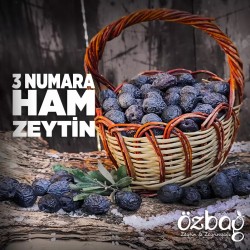 3 No Ham Siyah Zeytin Gemlik 3 Kg.